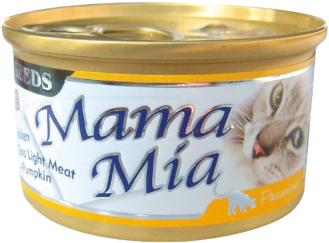 聖萊西 Mama Mia 貓餐罐 雞肉底 貓罐 85g, 1個, 雞肉+白身鮪魚+南瓜, 鮪魚
