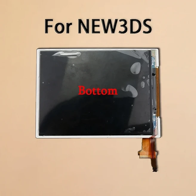 1PC 게임 콘솔 교체 부품 NDS New LL PSP GO 스위치 WII U 용 상단 LCD 화면 디스플레이, 04 For NEW3DS Bottom