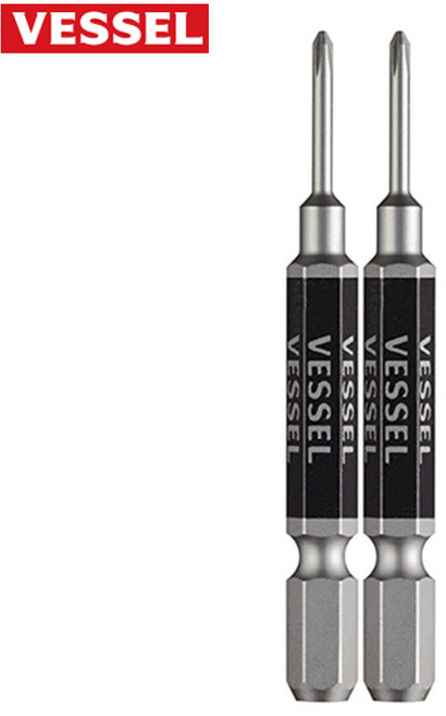 베셀 비트 GS162150 6.35x2x150 단두 고사이 엑스하드강 컬러 자석 십자 드라이버비트 2PCS 세트, 1세트