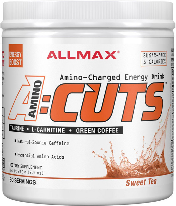 ALLMAX A CUT 胺基酸能量補充飲 甜茶口味, 1個, 210g