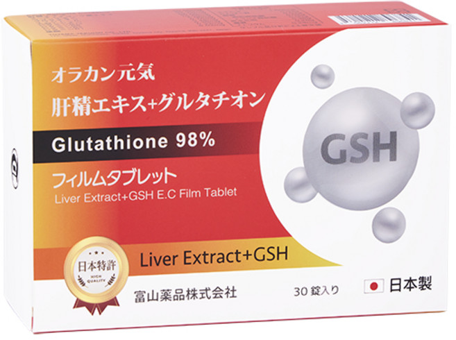 富山藥品 肝精萃取+穀胱甘肽膜衣錠, 1個