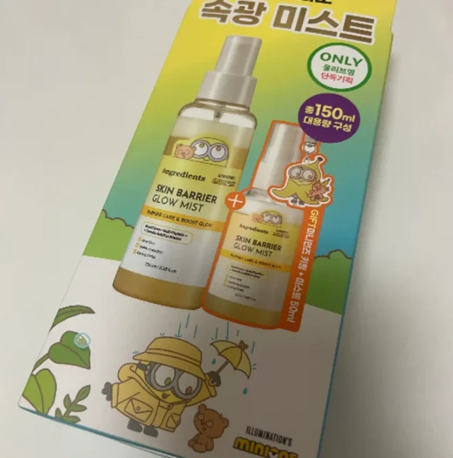 [청담샵PICK/로션미스트] 온그리디언츠 스킨 베리어 속광 미스트 (50 ml 증정+ 키링 포함), 1개, 100ml - 쿠팡