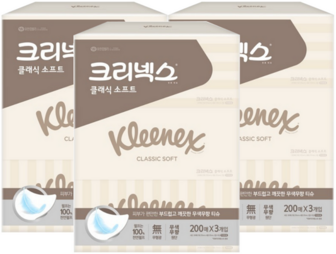 크리넥스 각티슈 클래식, 1매