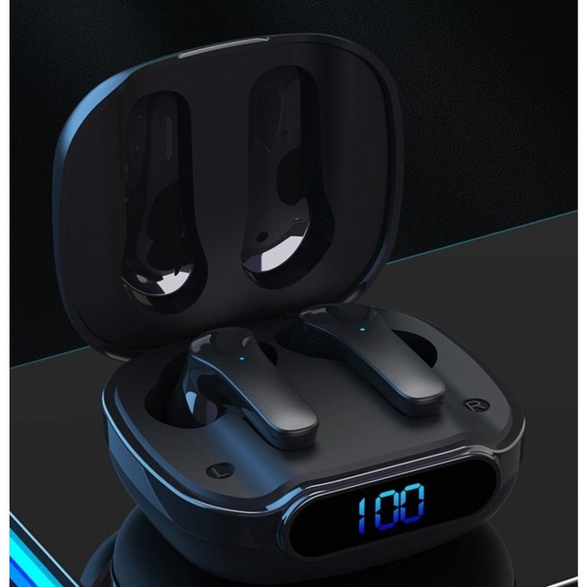 OllyGet 무선 노이즈 캔슬링 블루투스 이어폰, 화이트