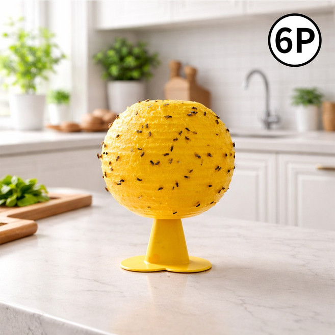 ROYAI ONE 초파리트랩유인제 나방파리 날파리 리초파리끈끈이, 6개, 30g