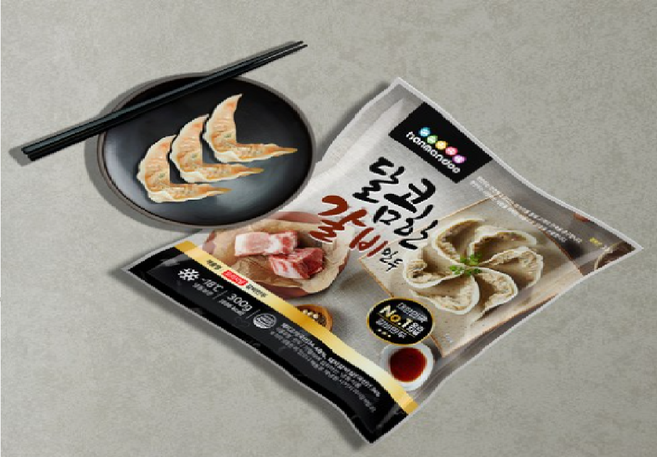 한만두 돼지갈비살 교자 군만두 오리지널 갈비만두 300g, 1개