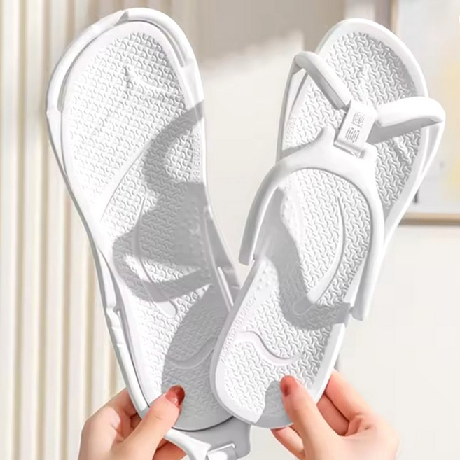 EVA 초경량 휴대용 기내용 여성 남성 호텔 접이식 접는 슬리퍼 여행용