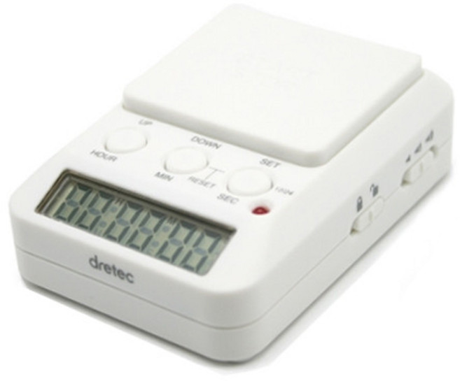드레텍 디지털 타이머 T-580 / 스톱워치 / 스탑워치, T-580 화이트