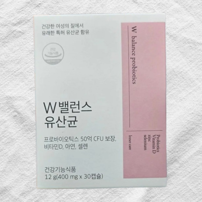 럭키클로버 여성용 W밸런스 유산균 질유산균 12g, 1개, 30정