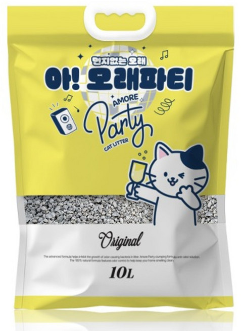 아! 모래파티 벤토나이트 모래 오리지널 (박스) 고양이배변 고양이벤토나이트, 아! 모래파티 벤토나이트 모래 오리지널 ( X /박스, 2개, 10L