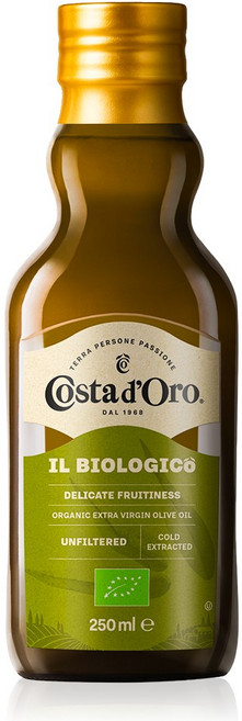 코스타도로 유기농 최상급 엑스트라버진 100% 올리브오일 냉압착 올리브유 이탈리아 직수입, 1개, 250ml
