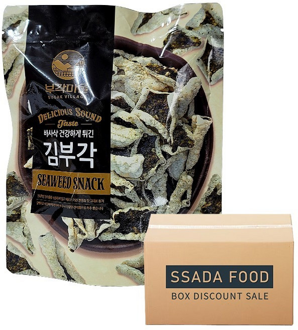 부각마을 김부각 55g 국내산 찹쌀 김부각 20개 한박스