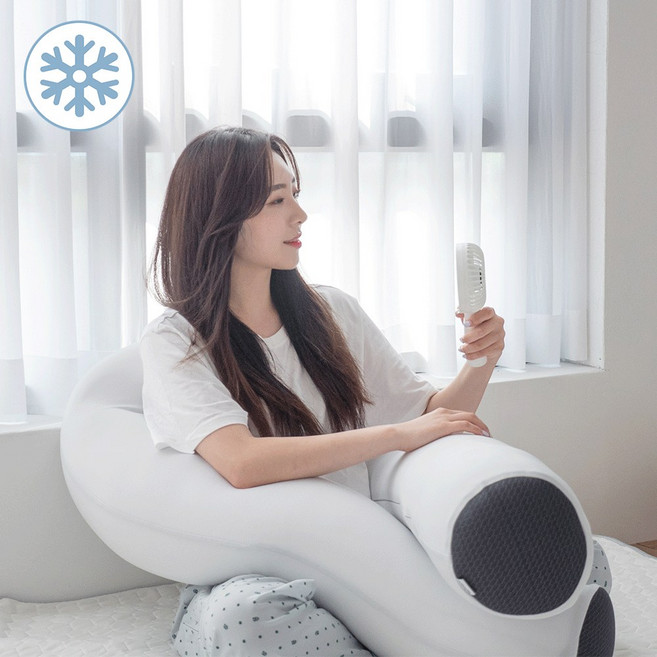 일상곳곳 푹신 쫀득 냉감 바디필로우 U자형, 1개