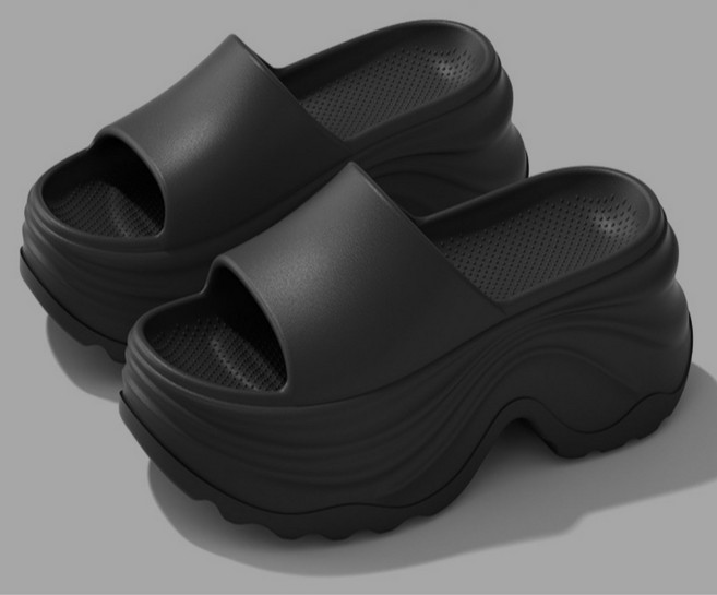 [BRADUS 공식] 베리굽 키높이 10cm 통굽 사무실 슬리퍼 VG-101