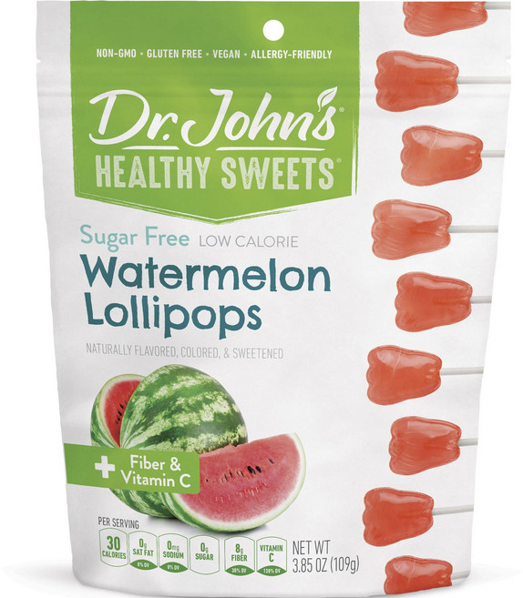 닥터존스 수박 롤리팝 식이섬유 & 비타민 C, 1개, 109g