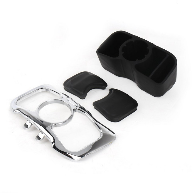 바이크 오토바이컵홀더 거치대 오토바이 액세서리 장갑 상자 컵 포함 큐비 보관함 정리함 혼다 호환 골드윙 GL 1800 GL1800 F6B 2012-, [02] Chrome