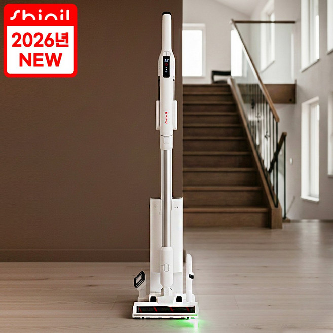 신일 슬림라이트 무선청소기 / 250W BLDC 올인원스테이션 (먼지통비움+충전+거치+수납), 색상