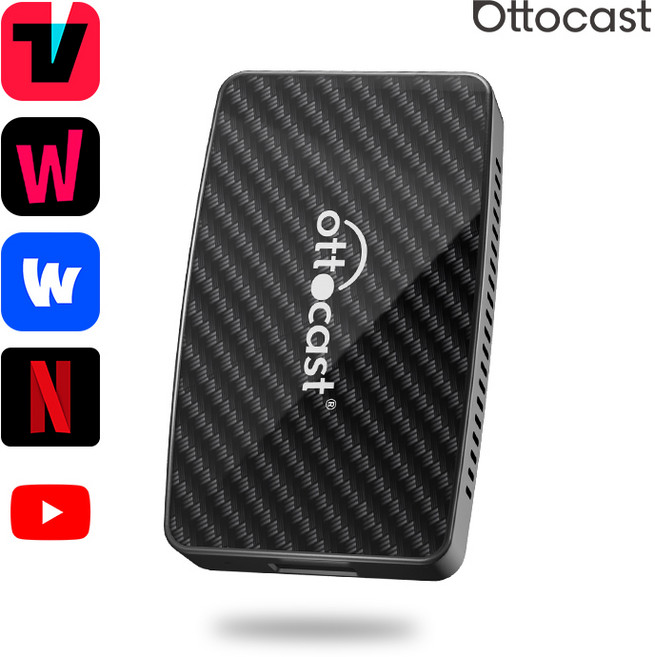 오토캐스트 Play2Video Pro무선 안드로이드 오토 앤 애플 카플레이 올인원 어댑터 유튜브 넷플릭스 가능