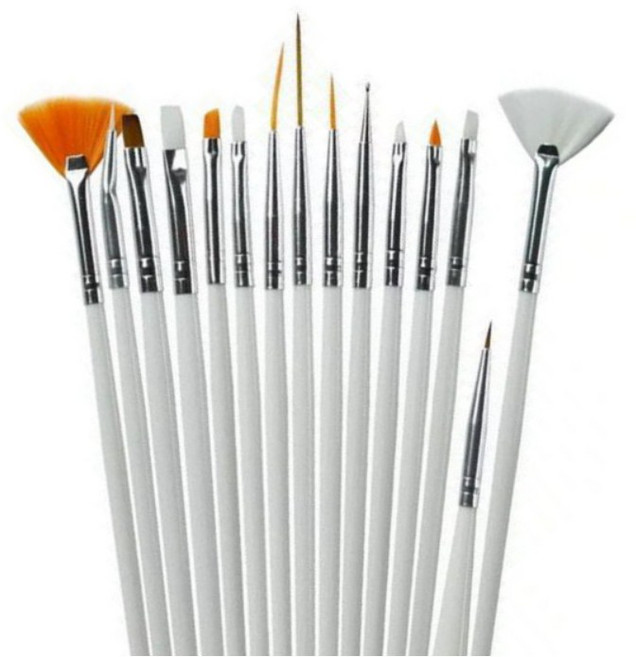 슈가크래프트 도구 모델링붓 15종세트 설탕공예 제과제빵, 1개