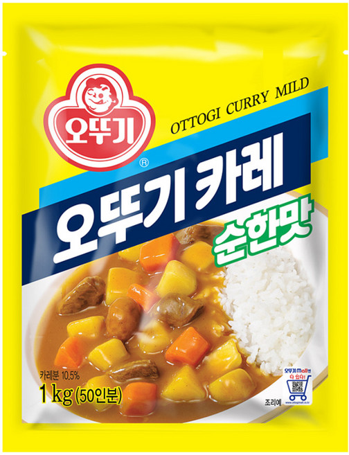 오뚜기 카레 순한맛 1kg, 1개