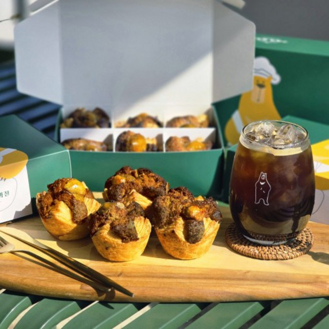 구례역제과점 우리밀 구례밤파이 1박스(6개) 프리미엄 디저트 선물세트 답례품 구례밀 밤파이 간식, 85g, 6개