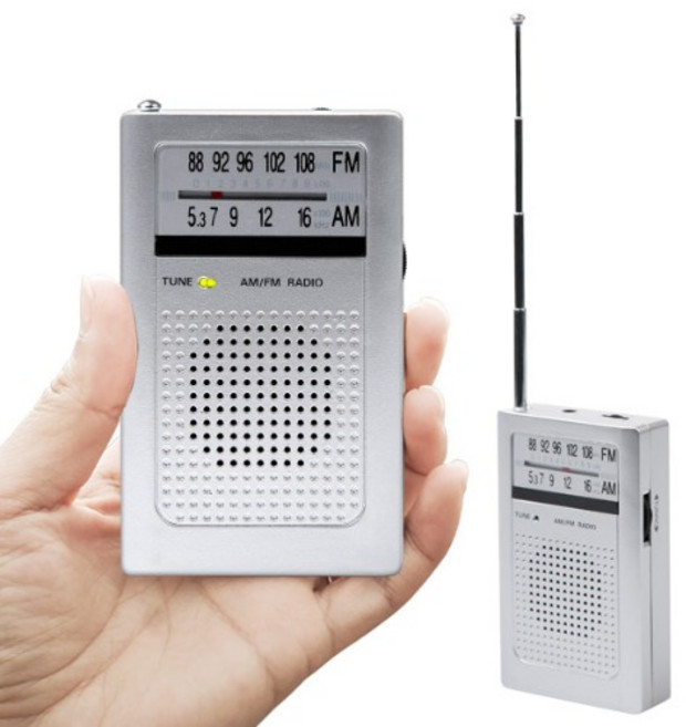 COBY 코비 미니라디오 CXPR30 어르신 선물 등산 캠핑 FM AM 소형 포켓라디오