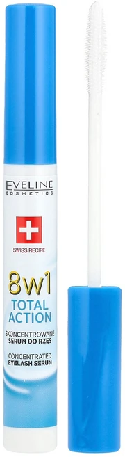 Eveline Cosmetics 8w1 토탈 액션 래쉬 트리트먼트 10ml(0.35fl oz) Cosmetics (에블린 코스메틱스), 1개 - 쿠팡