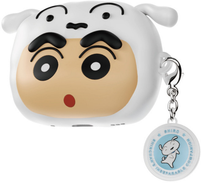 蠟筆小新 AirPods 矽膠保護殼 小白造型防摔耳機套, AirPods 4, 1個