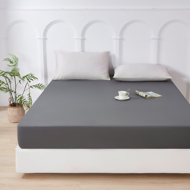 헤르티만 사계절 프리미엄 항균 방수 매트리스 커버, 다크 그레이, 1개
