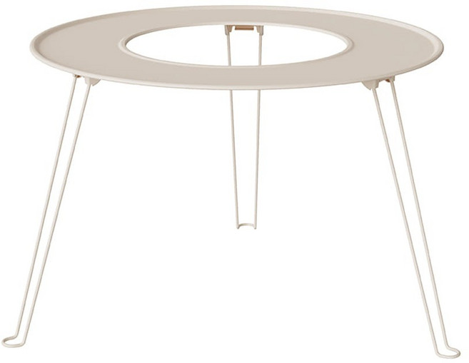 전기난로 전용 라운드테이블 상판 접이식 디큐브