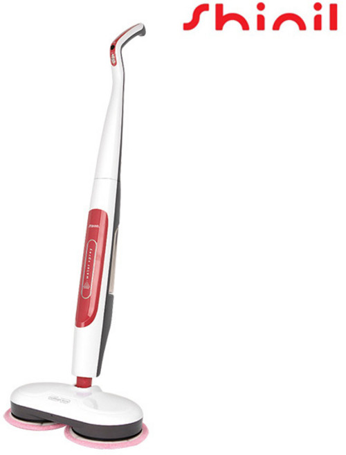 신일 트윈회전 극세사패드 무선 물걸레 청소기, 혼합색상, SDC-B5000WR