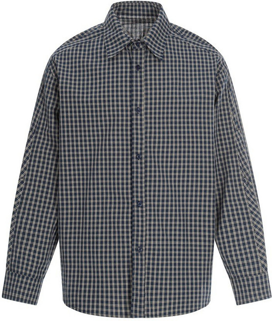 【日系復古】格紋襯衫 男士襯衫 休閒襯衫 長袖襯衫 翻領襯衫 寬鬆襯衫 春秋季百搭 棉質舒適 街頭潮男必備