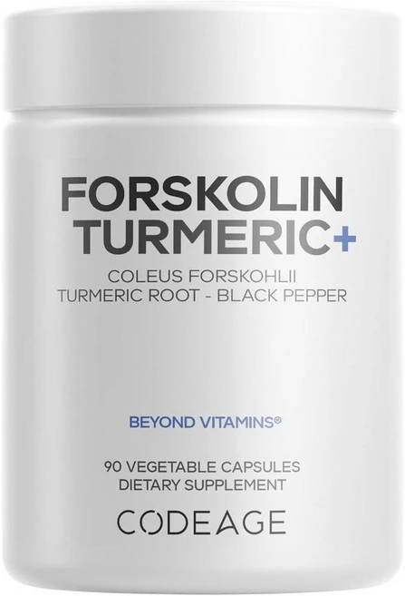 코드에이지 포스콜린 강황 터메릭 흑후추 Forskolin Turmeric 캡슐 90정, 1개 - 쿠팡
