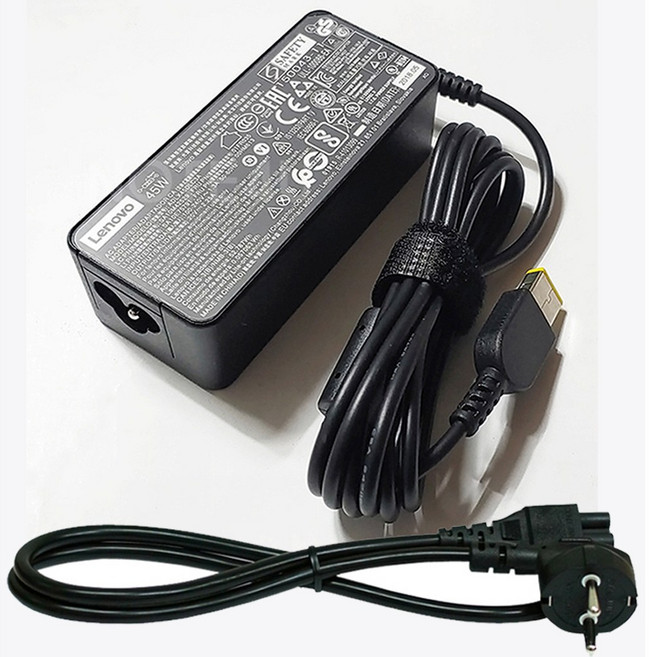 레노버 노트북 충전기 20V 2.25A 45W 연결잭 사각 USB 타입 슬림팁, ADLX45DLC3A, 1개