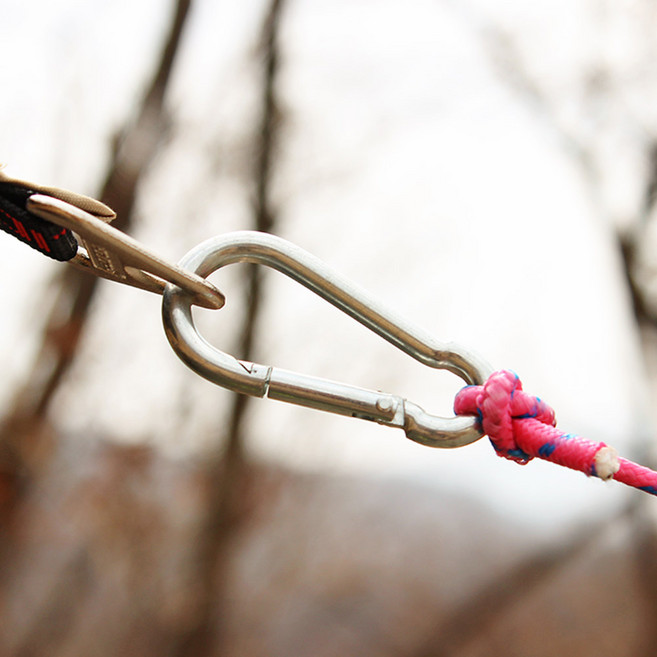 캠프빌리지 캠핑 등산용 강철 카라비너 6cm, 단품