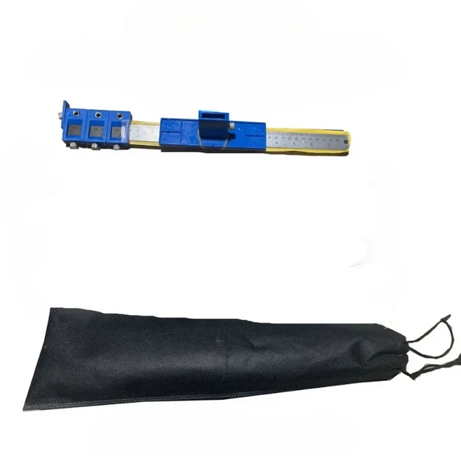 가구 목공 구멍 로케이터 조정 가능한 보조 설치 포지셔닝 도구, 04 Blue ordinary