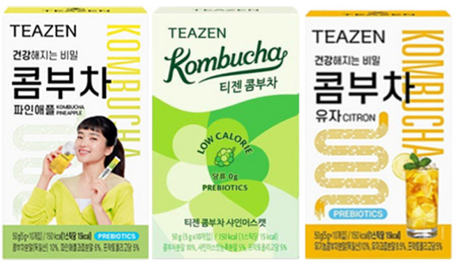 티젠 콤부차 3종세트 5g x 10개입 (파인애플 + 샤인머스캣 + 유자)