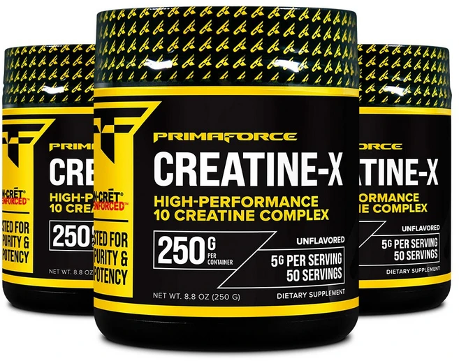 프리마포스 Creatine-X 크레아틴 파우더 250g 무맛 3개 - 쿠팡