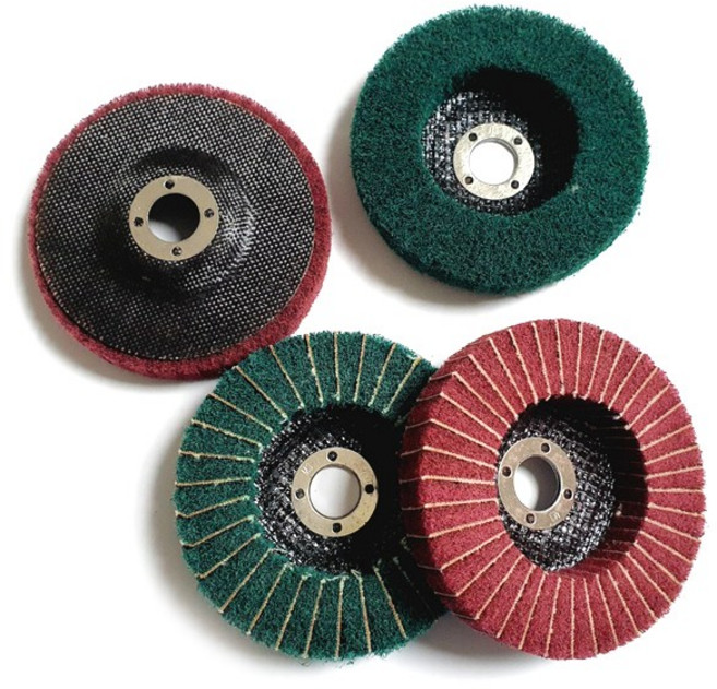 그라인더 전동드릴 전용 수세미 브러쉬, B타입 그린, 1개