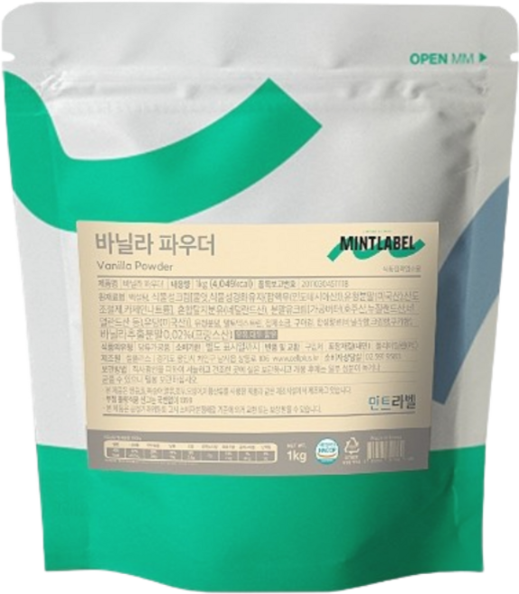 민트라벨 바닐라 파우더, 1kg, 1개입, 9개, 1kg