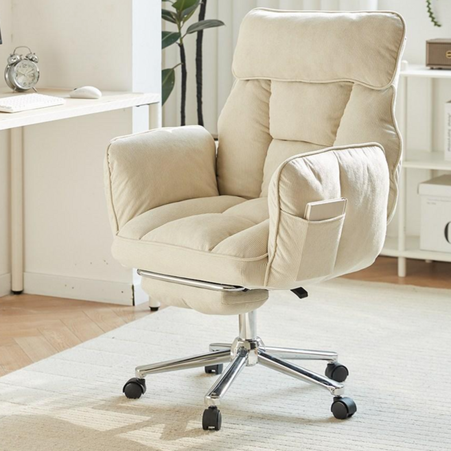 투에스리빙 베어허그 리클라이너 컴퓨터 의자, 베이지