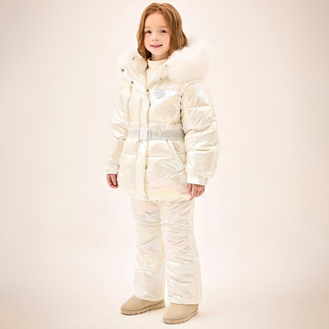 젤리스푼 뉴키즈온 여아용 홀로그램 스키복 점퍼