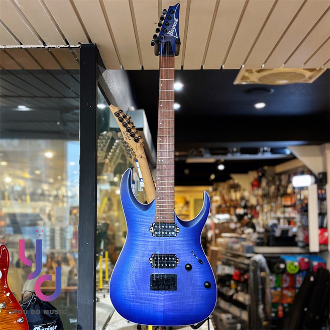 Ibanez RGA42FM 電吉他 RG系列 24格 印尼製造 速彈搖滾, 消光藍珊瑚漸層 BLF, 1個