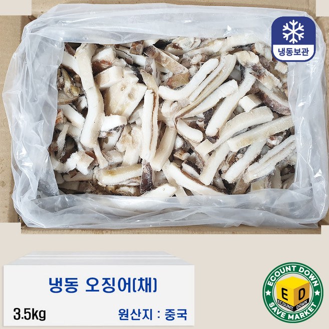 오징어채 4kg(실중량 3.5kg) 중국산, 1박스, 4kg