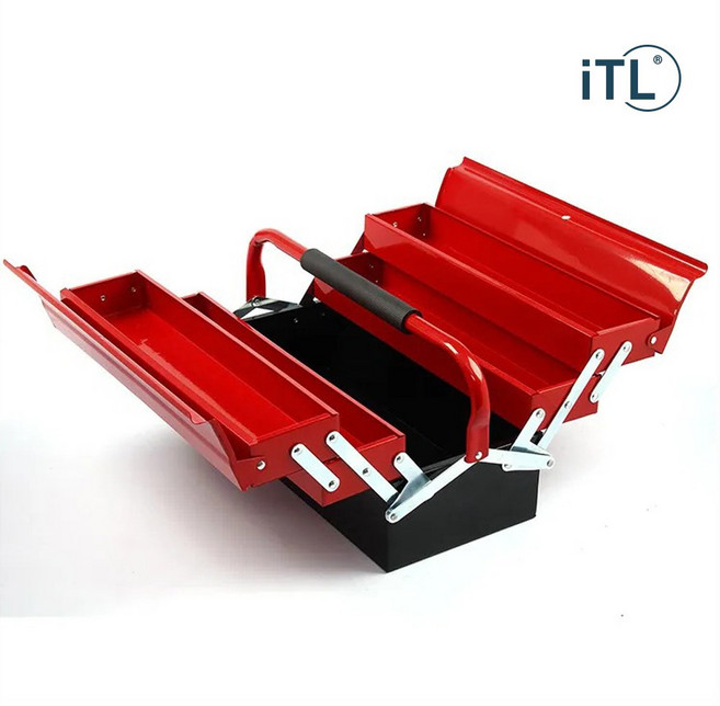 ITL 공구함 공구박스 스테인리스 계단식 수납 공구통 스틸 3단, 1개