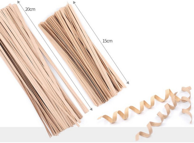 포장용 빵끈(15Cm 20Cm) 크라프트 크래프트 선물포장끈 부자재 공예 제과점 100개, 1세트