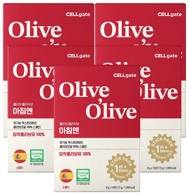 올리브 올라이브 스틱형 올리브오일 유기농 엑스트라버진 스페인산, 8g, 70개