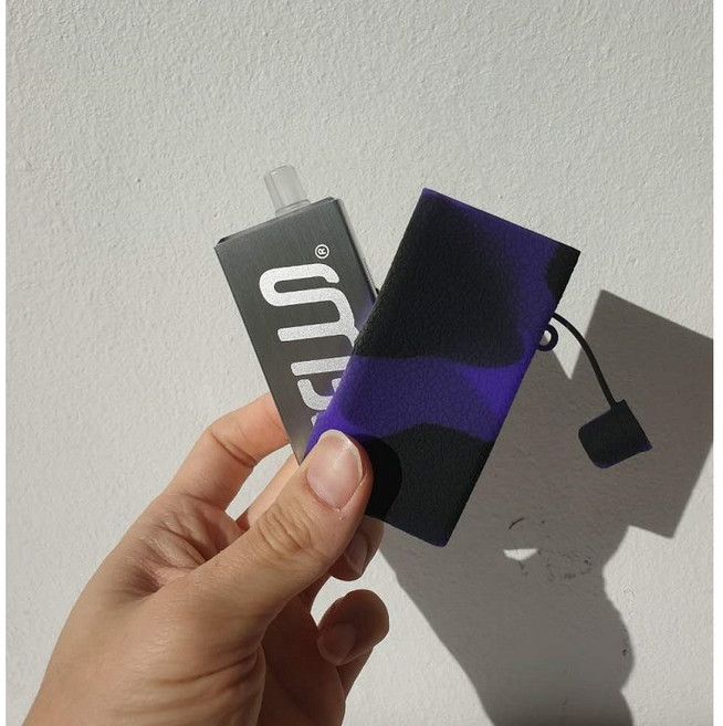 허니비 실리콘 케이스 젤로맥스 호환, 1개, 블랙앤퍼플 [JELLO MAX 호환]