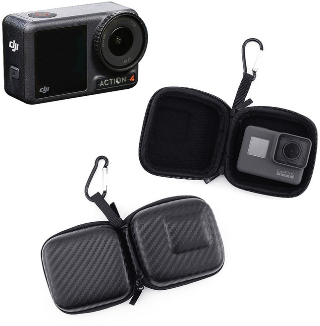 DJI 오즈모 액션 4 호환 액션캠 휴대용 미니 케이스 가방, 1개