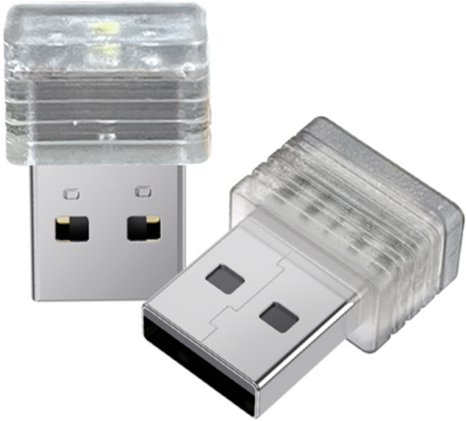 락모터스 자동차 무드등 USB등 LED실내등 컴퓨터 LED무드등, 블루, 1개